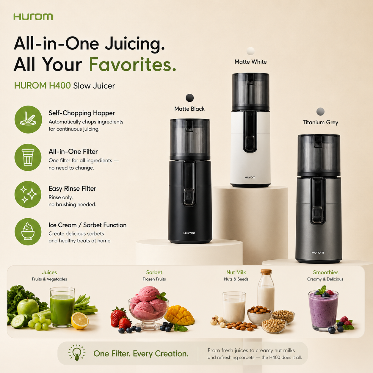 Hurom H400 SLOW JUICER